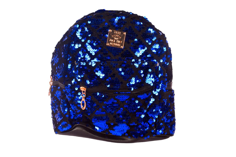 Рюкзак с пайетками с рисунком,"Шишка" микс,23*24 см