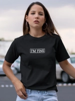 Футболка с надписью I'm Fine