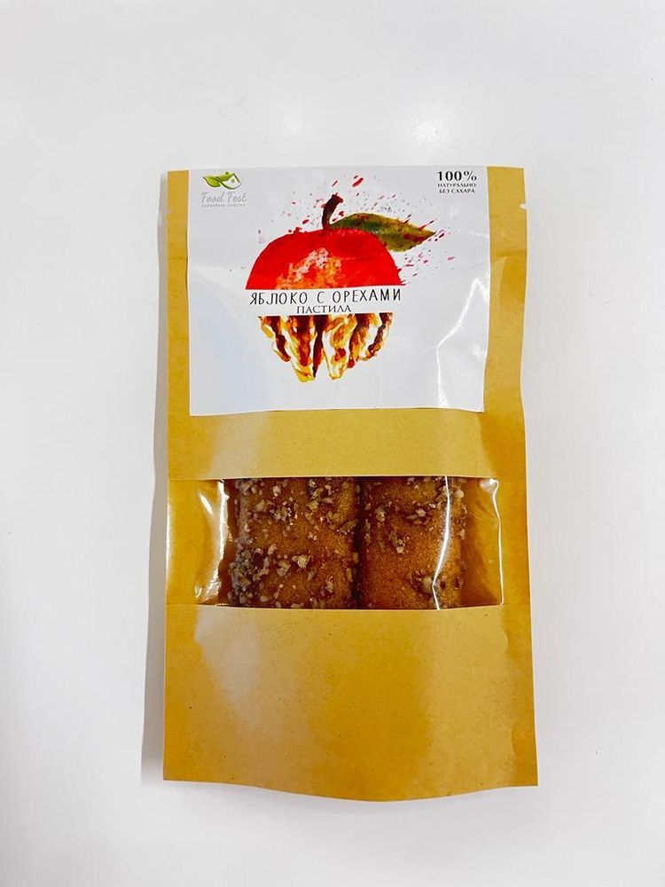 FoodFest пастила ЯБЛОКО С ОРЕХАМИ 50г