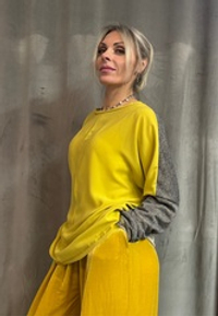 Лонг /трикотаж + шелк + повязка -галстук