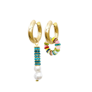 Подвеска кольцо из бусин Cream