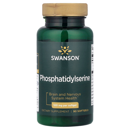 Swanson, Фосфатидилсерин, 100 мг, 90 мягких таблеток
