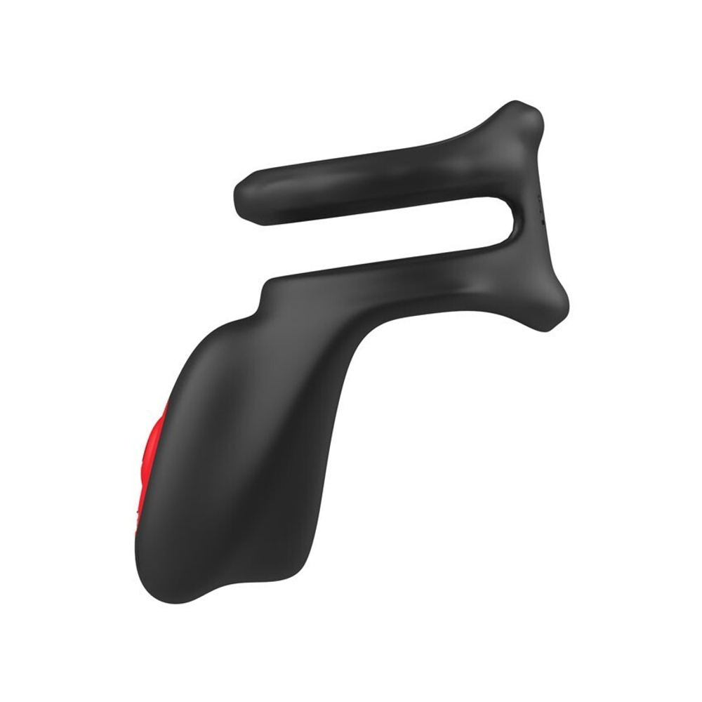 Стимулирующая насадка на пенис и мошонку (Цвет: черный)