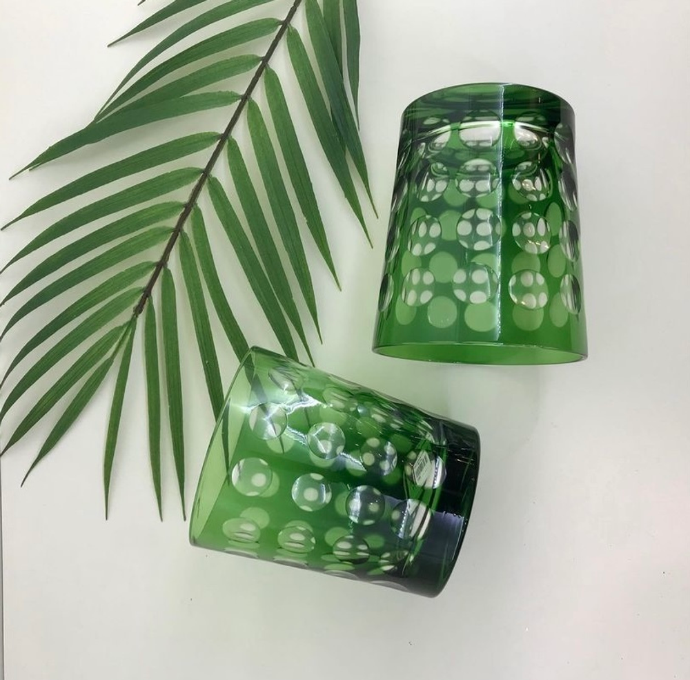 Набор бокалов красных и зелёных PAC.010