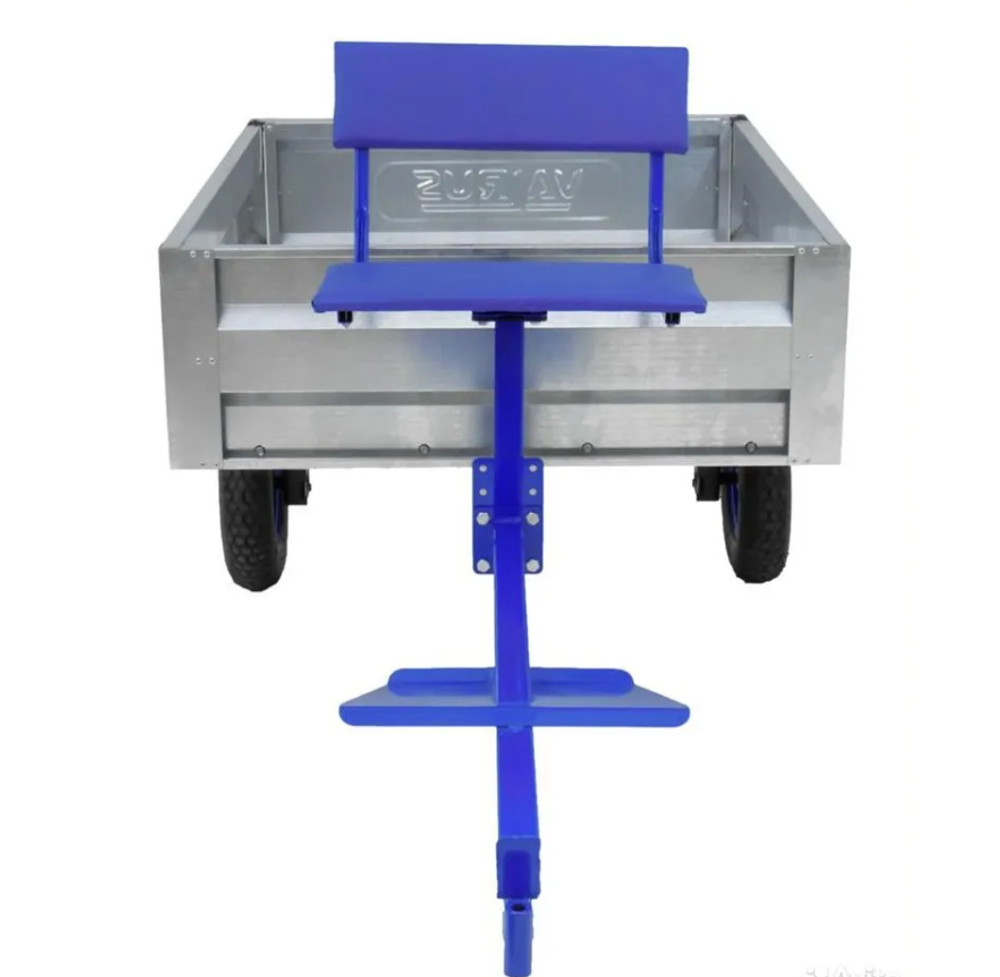 Телега Valrus ТПЦ 300 к мотоблоку, оцинкованная