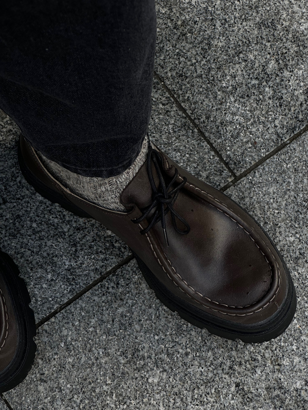 Носки серого цвета из шерсти