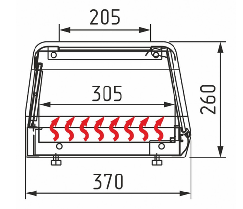 Тепловая витрина Carboma AZHA AC38 SH 1,5-1