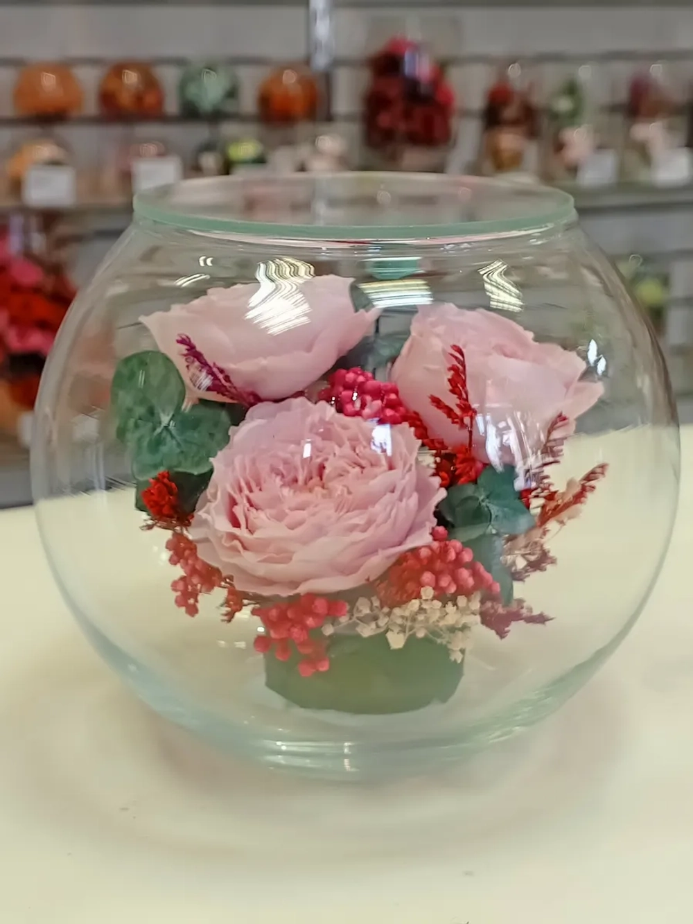 натуральные пионы в стекле, вакуум*