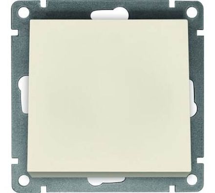 Выключатель одноклавишный "UNIVersal" серия "Афина", с/у, 10А, 220В, слоновая кость (ivory) (HU2312)