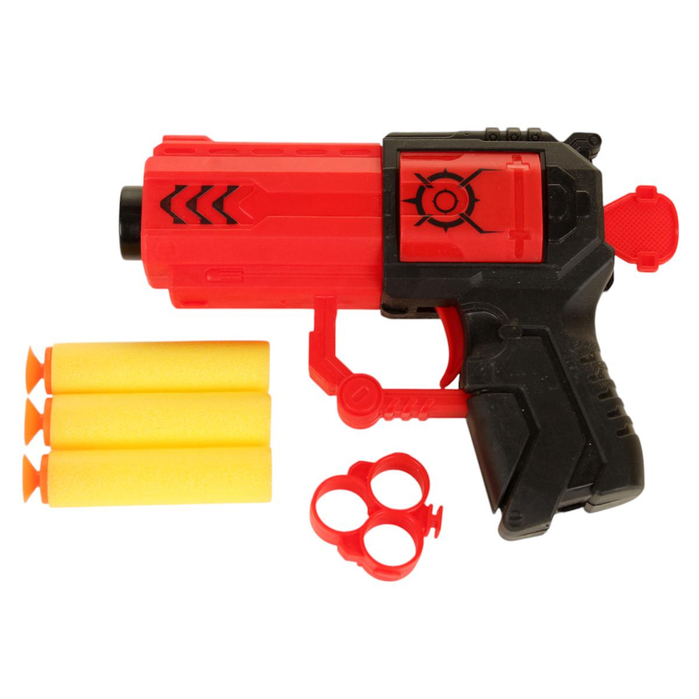 Пистолет с мягк.пулями, пакет 141-3