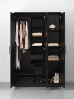 Шкаф СИРИУС комбинированный 3 двери (BRIMNES), 117*190*50 см, Дуб Венге