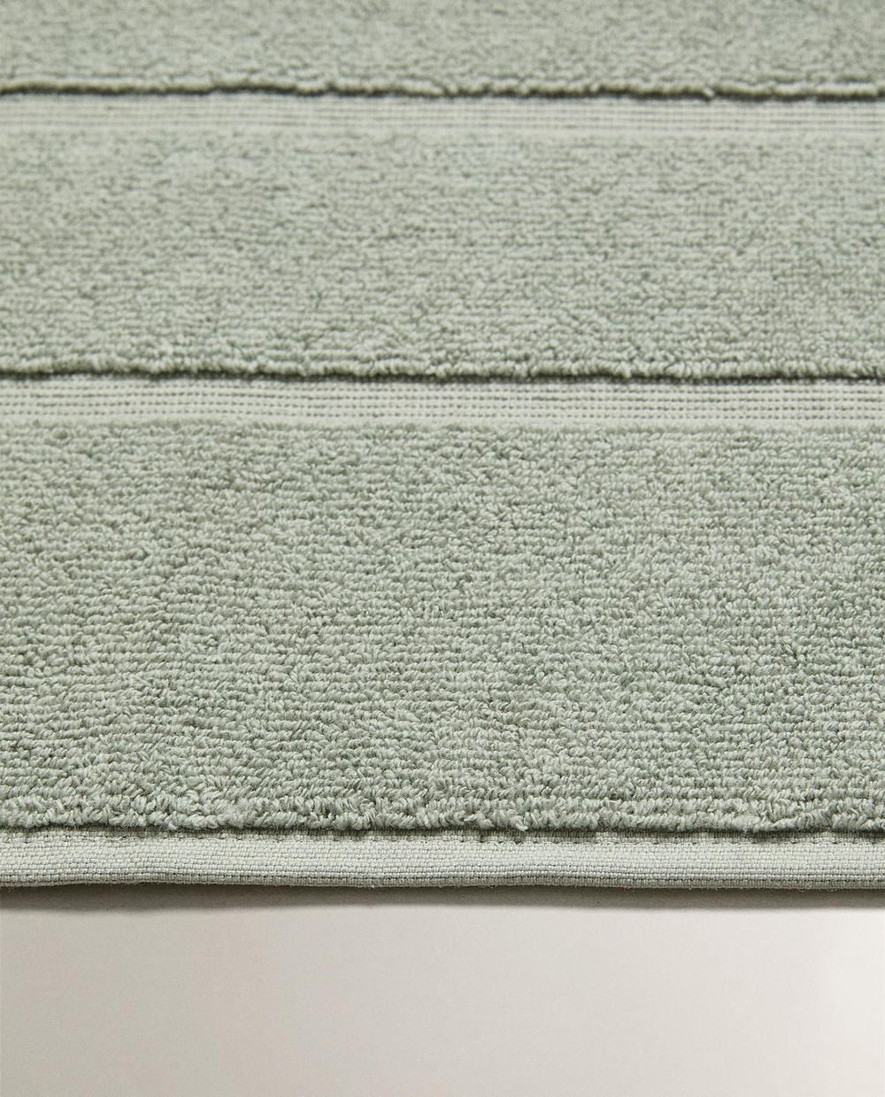 Zara Home - Нескользящий коврик для ванной из хлопка, синий, 55x80 см