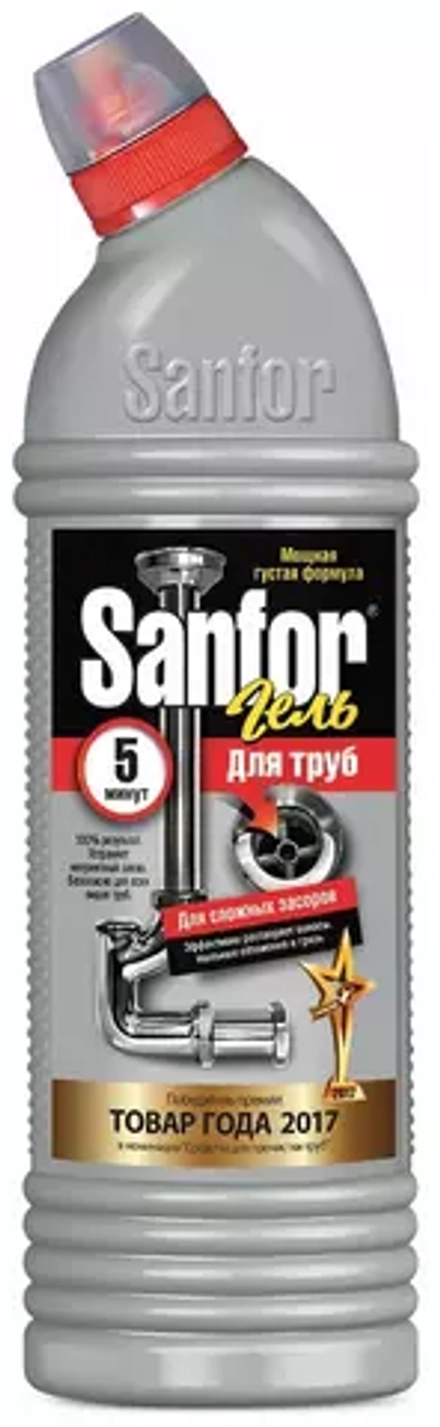 Средство для прочистки канализационных труб Sanfor (500 г)