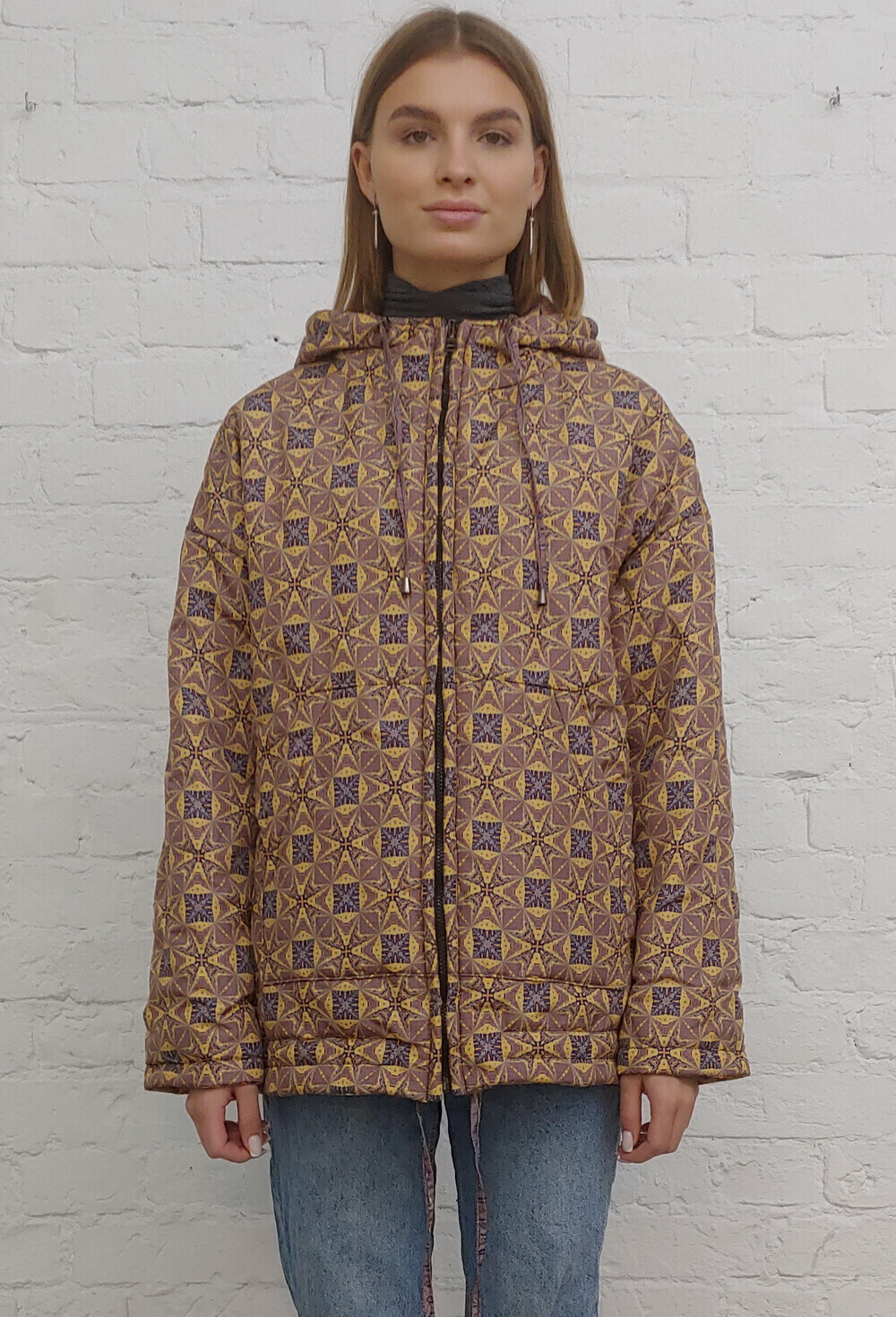 Двусторонняя куртка "Зодиак", по мотивам средневековой карты звездного неба
