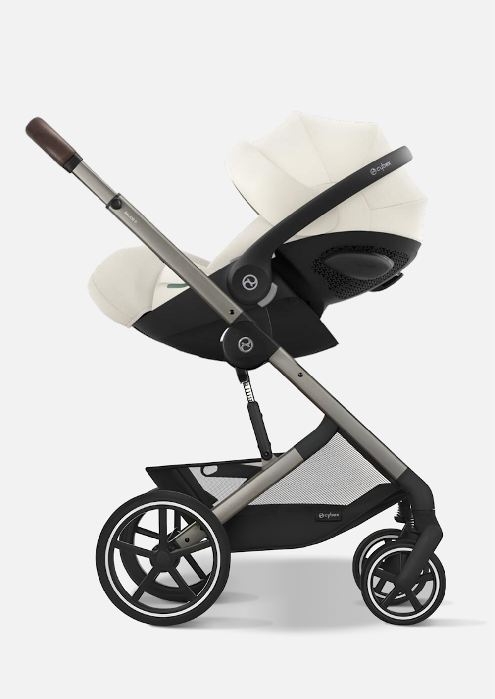 Cybex Детская коляска Balios S Lux BLK 2 в 1 цвет Seashell Beige