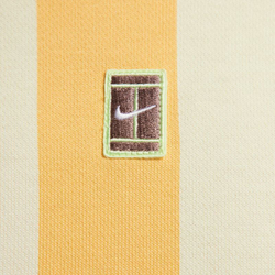 Мужская теннисная кофта Nike Court Heritage Dri-Fit Fleece Tennis Hoodie - topaz gold/coconut milk