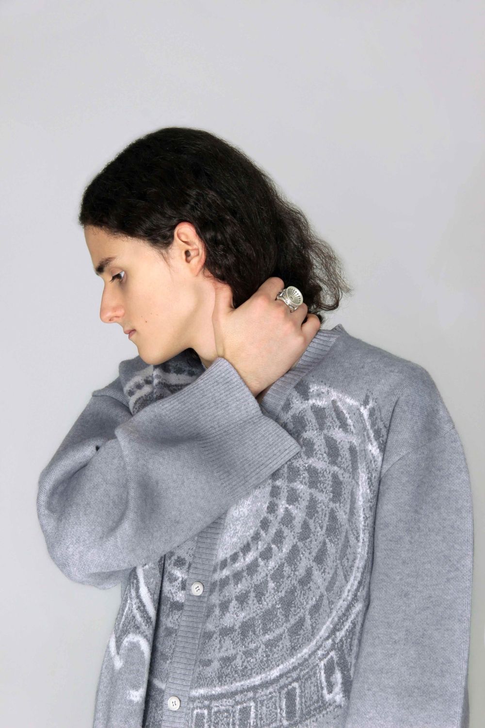 Кардиган Syro Pantheon Серый