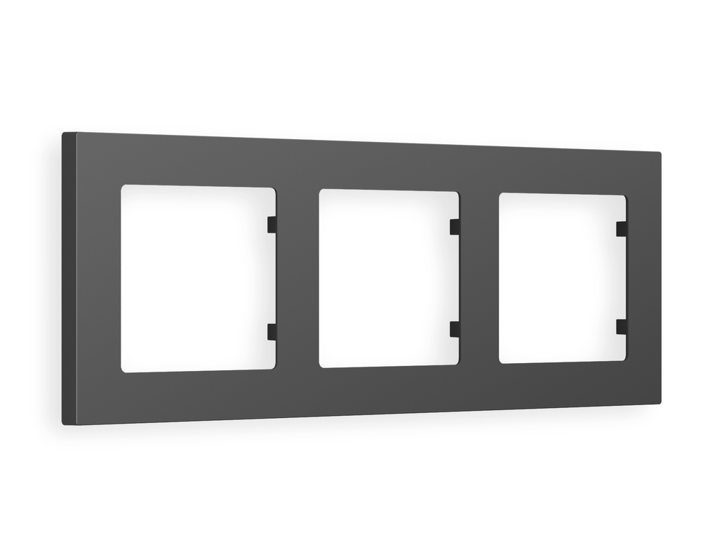 AF220803 Рамка ALFA Techno (Графит Мягкое касание) 3-ая