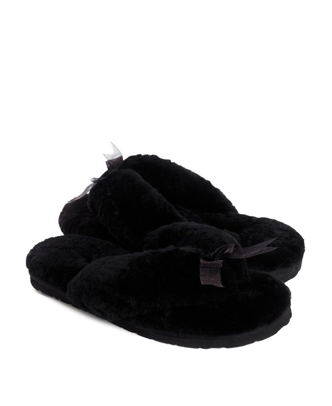 FLUFF FLIP FLOP II-black