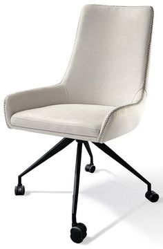 Стул на колесиках Diane белый Испания 