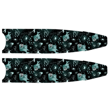 Лопасти Leaderfins Pure Carbon Crazy Fish Limited Edition