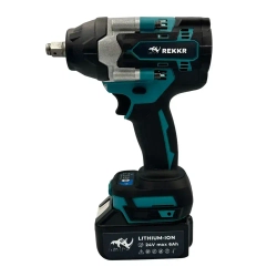 Гайковерт аккумуляторный, бесщеточный REKKR IW125BL, 2 аккумулятора 24В 6.0Ач, ударный, квадрат 1/2, кейс, зарядка