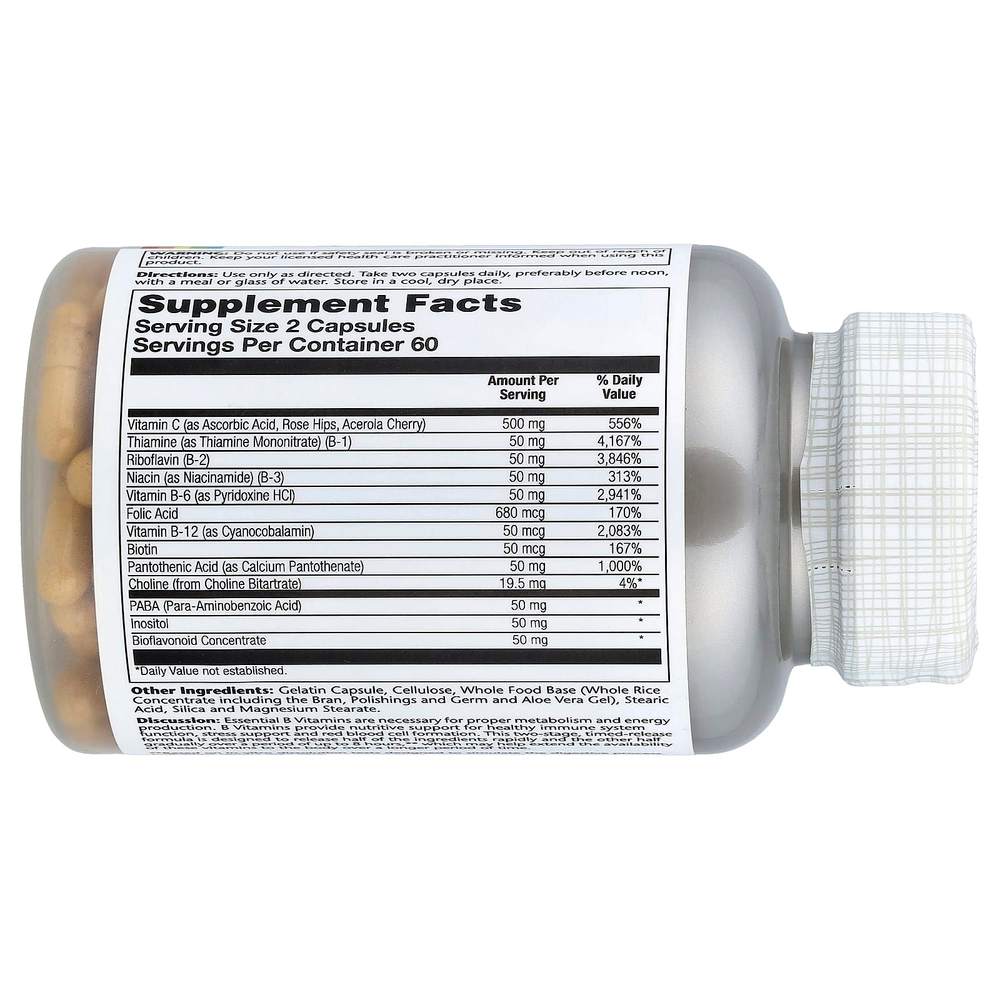 Solaray, B-Stress AM™, замедленное высвобождение, 120 капсул