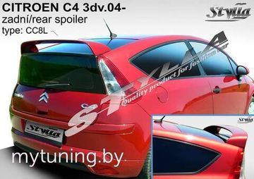 Спойлер для Citroen C4 3D VTS