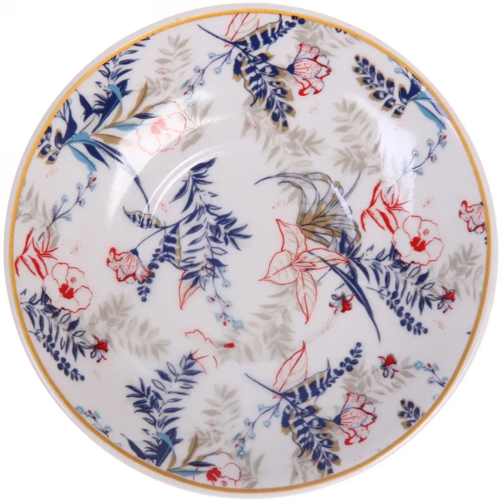 Кофейный набор 12 предметов «Paradise» (6кружек 90мл+6блюдец), белый