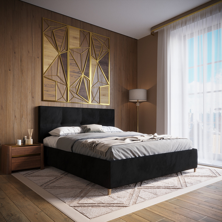 Двуспальная кровать с настилом Оптима, 160х200