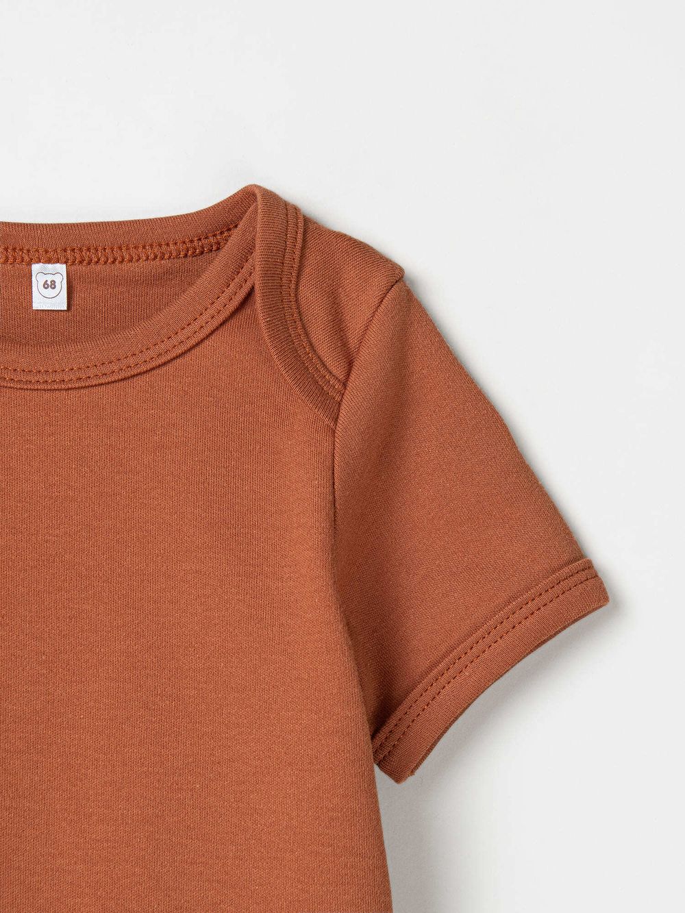 Боди с коротким рукавом "Корица" 0+