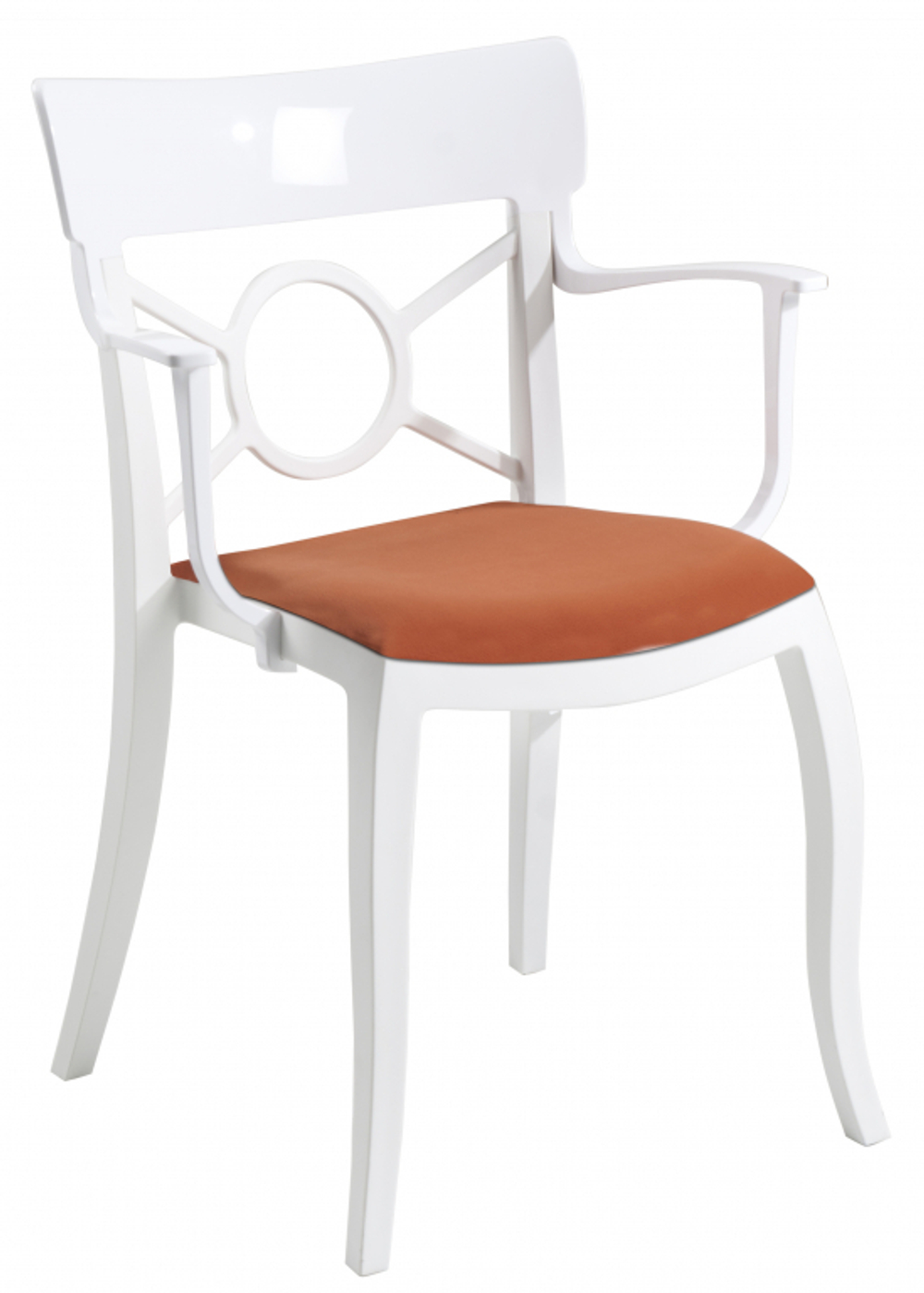 Кресло пластиковое с обивкой Papatya Opera-K Soft