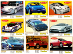 Вкладыши от жвачки Turbo Yellow - Турбо желтые 59 штук без повторов. Серия 261 - 330.