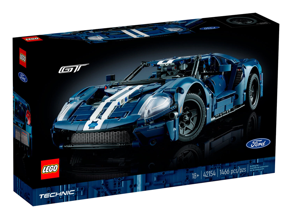 LEGO Technic 42154 «Ford GT 2022» — детализированная модель спорткара