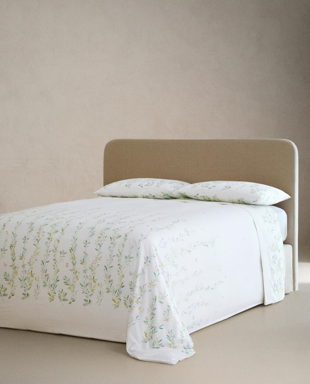 Пододеяльник Zara Home сатин, хлопок 100%, с цветочным принтом, 7118/088