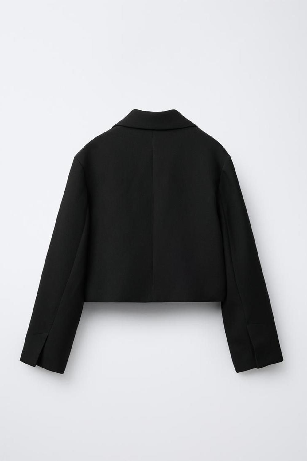 ZARA УКОРОЧЕННЫЙ БЛЕЙЗЕР, ЧЕРНЫЙ