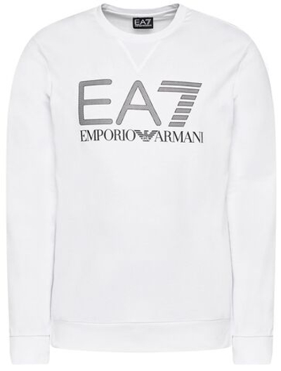 Мужская кофта теннисная EA7 Man Jersey Sweatshirt - white
