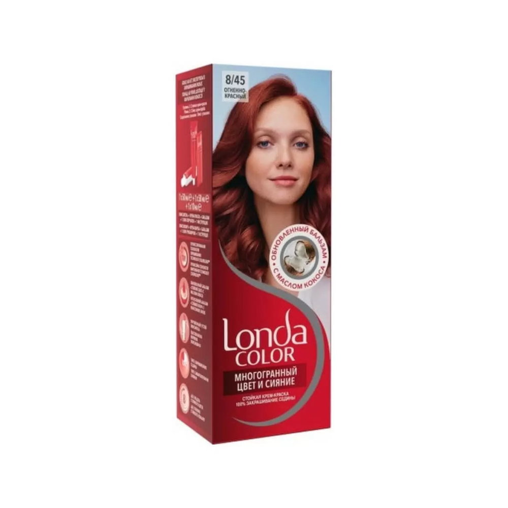 Краска для волос Londa огнено-красный 8/45