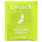 Choice Organics, зеленый чай, зеленый жасмин, 16 чайных пакетиков, 24 г (0,85 унции)