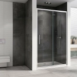 Душевая дверь ABBER Schwarzer Diamant 140 AG30140H стекло прозрачное/профиль хром