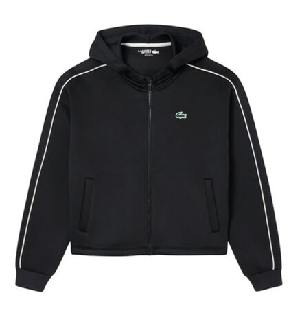 Женская теннисная куртка Lacoste Sport Ultra Dry - black/white