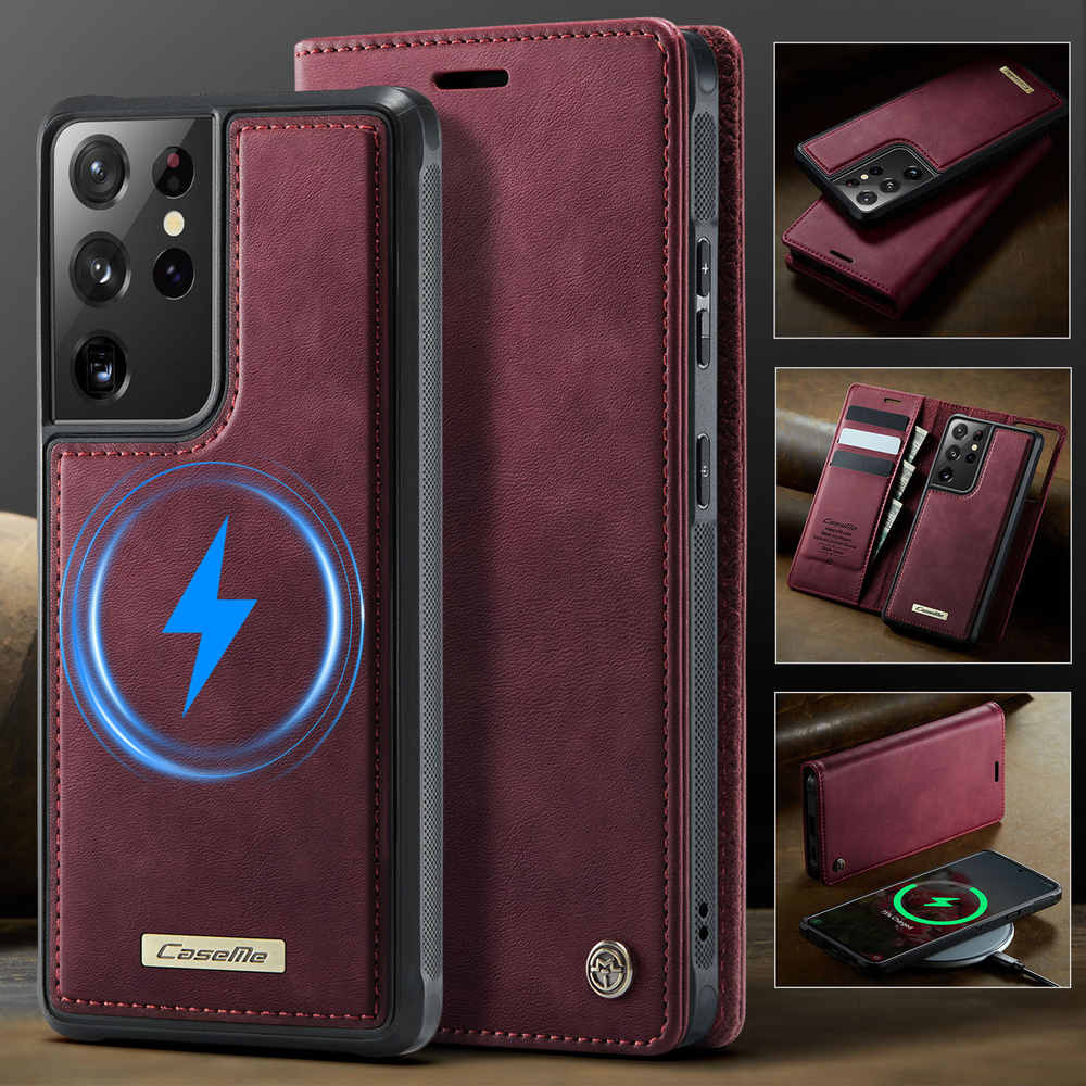 Чехол-кошелек CaseMe 2 in 1 MagSafe Samsung Galaxy S21 Ultra