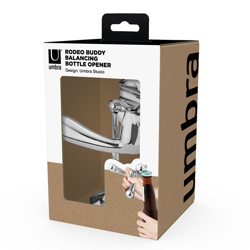Открывалка для бутылок Rodeo Buddy, хром