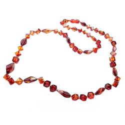 Бусы "Космос" янтарь