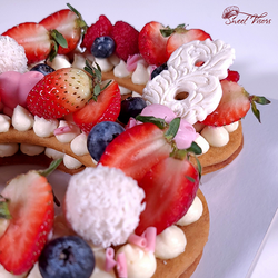 Медовый Торт 8 на 8 марта кондитерская Sweet Visors сладкие козырьки кондитер Светлана Дегтерева