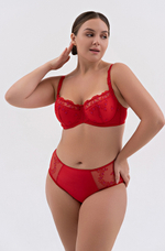 1137 бюстгальтер "Красный с фуксией"