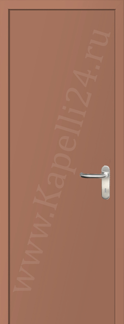 Дверь влагостойкая пластиковая KAPELLI multicolor ДГ RAL 3012 Бежево-красный + коробка