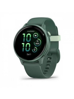 Умные часы Garmin Vivoactive 6 Metallic Jasper Green with Jasper Green Band (010-02985-42)
