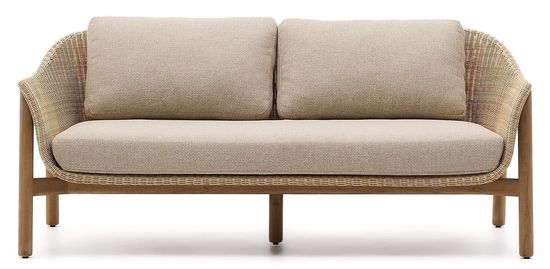 Двухместный диван Galea из тикового дерева и синтетического ротанга 170,5 см Испания La Forma