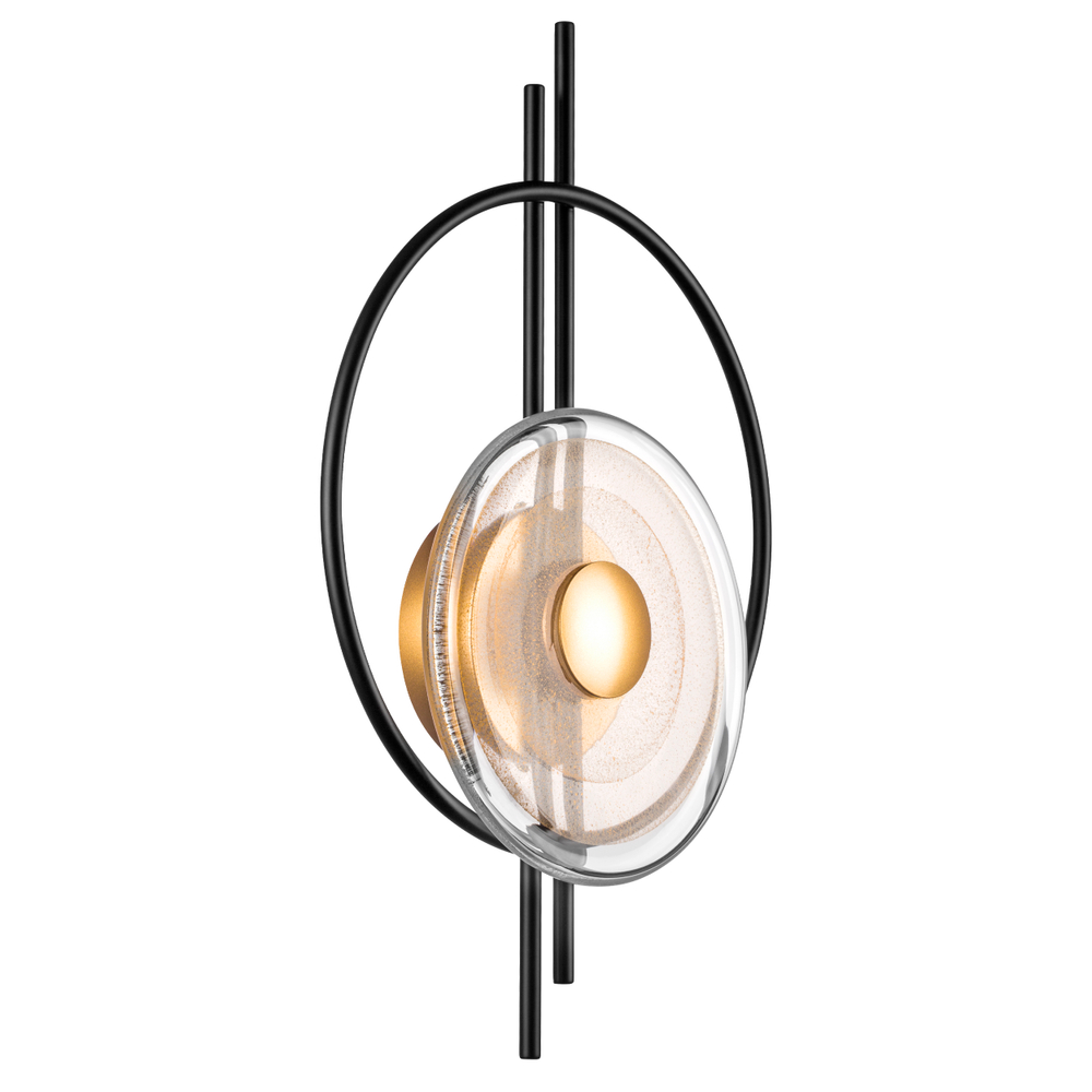 609622 Бра ERICA 5W LED 110LM G ЧЕРНЫЙ/ЗОЛОТО 3000K